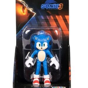 Sonic‎ The Hedgehog 3 Movie SONIC Figure Toy Jakks 2024 5" Rare